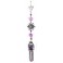 Suspension Bougeoir Cage, Soleil, Violet, H 100