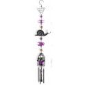 Suspension Bougeoir Cage, Escargot, Violet, H 100