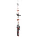 Suspension Bougeoir Cage, Oiseau, Rouge, H 100
