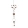 Suspension Shabby Chic Fer Résine Cur Floral 1, H 105 cm
