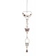 Suspension Shabby Chic Fer Résine Cur Floral 1, H 105 cm