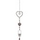Suspension Shabby Chic Fer Résine Cur Floral 1, H 105 cm