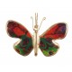 Set 2 papillons à suspendre, Mod 3, H 8 cm