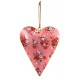1 Coeur métal imprimé, H 16 cm (1 modèle au choix)