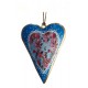 1 Coeur métal imprimé, H 13 cm (1 modèle au choix)