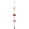 Suspension métal dorée Papillon, H 105 cm