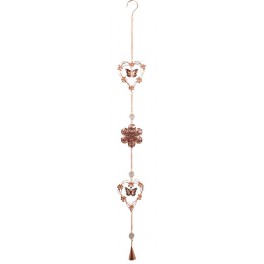 Suspension métal dorée Papillon, H 105 cm