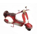 Grand Scooter Vespa miniature en métal, Rouge L 27 cm