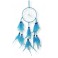 Attrape-rêves colorés, bleu ciel H 36 cm