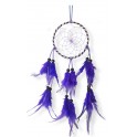 Attrape-rêves colorés, Bleu foncé H 36 cm