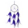 Attrape-rêves colorés, Bleu foncé H 36 cm