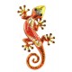 Le gecko coloré, modèle rouge H36 cm