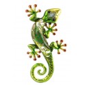 Le gecko coloré, modèle vert H36 cm