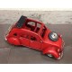Voiture 2 CV Capote ouverte Rouge, L 26 cm