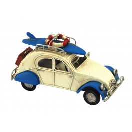 Petite 2CV miniatures, L 16 cm, Bleu & Blanc
