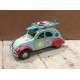 Petite 2CV miniatures L 16 cm, Modèle Bleu & Fleurs …