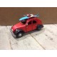 2 CV miniature, Mod Rouge et noir, L 16 cm