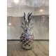Fruit déco : Ananas chromé, H 24 cm