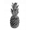 Fruit déco : Ananas chromé, H 43 cm