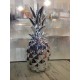 Fruit déco : Ananas chromé, H 43 cm