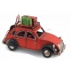 Voiture 2 CV Modèle Rouge & Noir, L 26 cm