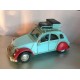 Voiture 2 CV Modèle Bleu & Rouge, L 26 cm