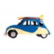Silhouette murale : La 2CV surf Bleu, L 79 cm