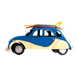 Silhouette murale : La 2CV surf Bleu, L 79 cm