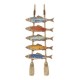 Déco murale en Bois : Rames & Poissons, H 53 cm