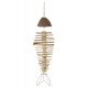 Déco Métal & Bois flotté : Suspension Poisson, H 60 cm