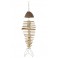 Déco Métal & Bois flotté : Suspension Poisson, H 60 cm