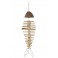 Déco Métal & Bois flotté : Suspension Poisson, H 60 cm