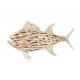 Déco murale en Bois flotté : Poisson XL, L 67 cm
