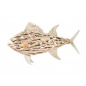 Déco murale en Bois flotté : Poisson XL, L 67 cm