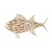 Déco murale en Bois flotté : Poisson XL, L 67 cm