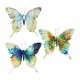 Papillon métal 3D Summer Time, Mod 1, H 27 cm