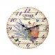 Horloge murale lavande de Provence, Mod 1, 34 cm