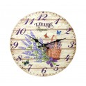 Horloge murale lavande de Provence, Mod 1, 34 cm