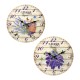 Horloge murale lavande de Provence, Mod 1, 34 cm