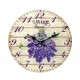 Horloge murale lavande de Provence, Mod 2, 34 cm