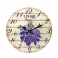 Horloge murale lavande de Provence, Mod 2, 34 cm