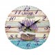 Horloge murale lavande de Provence, Mod 4, 34 cm