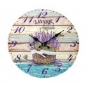 Horloge murale lavande de Provence, Mod 4, 34 cm