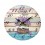 Horloge murale lavande de Provence, Mod 4, 34 cm