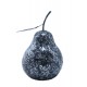 Poire Grise Light Grey, Crazy Glass, H 23 cm