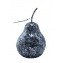 Poire Grise Light Grey, Crazy Glass, H 23 cm