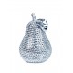 Petite Poire Design Perles de strass, H 14 cm