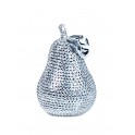 Petite Poire Design Perles de strass, H 14 cm