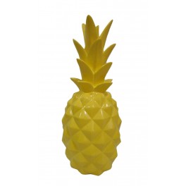 Fruit Design en résine Taille XL : Ananas Jaune, H 44 cm