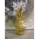 Fruit Design en résine Taille XL : Ananas Or, H 44 cm